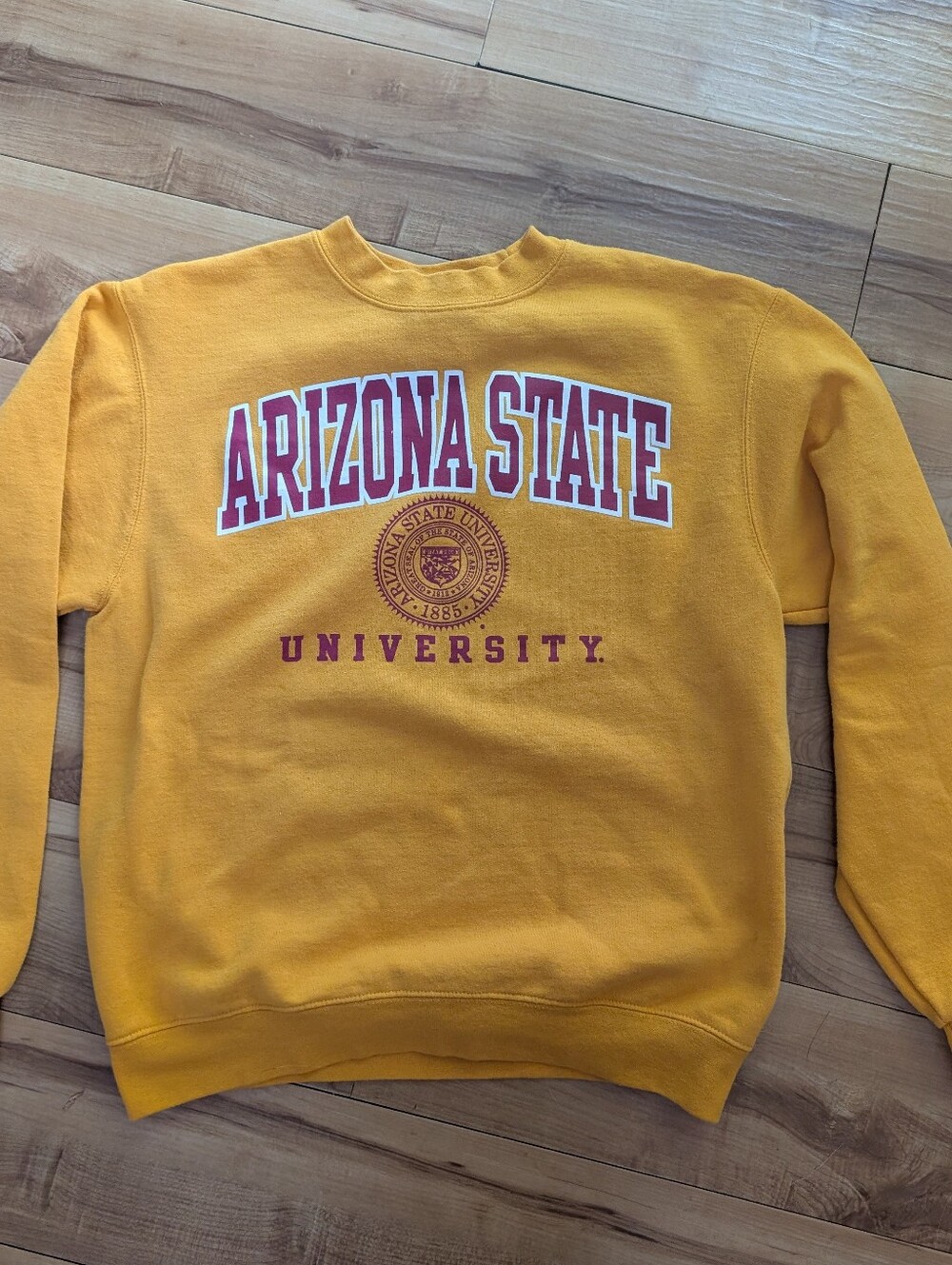 Vtg Champion Gold Arizona State Crewneck Sweatshirt Sz M